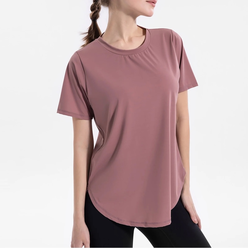 ZYIA Pink Short Sleeve Tee Soft Casual Fit